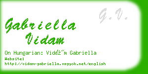 gabriella vidam business card